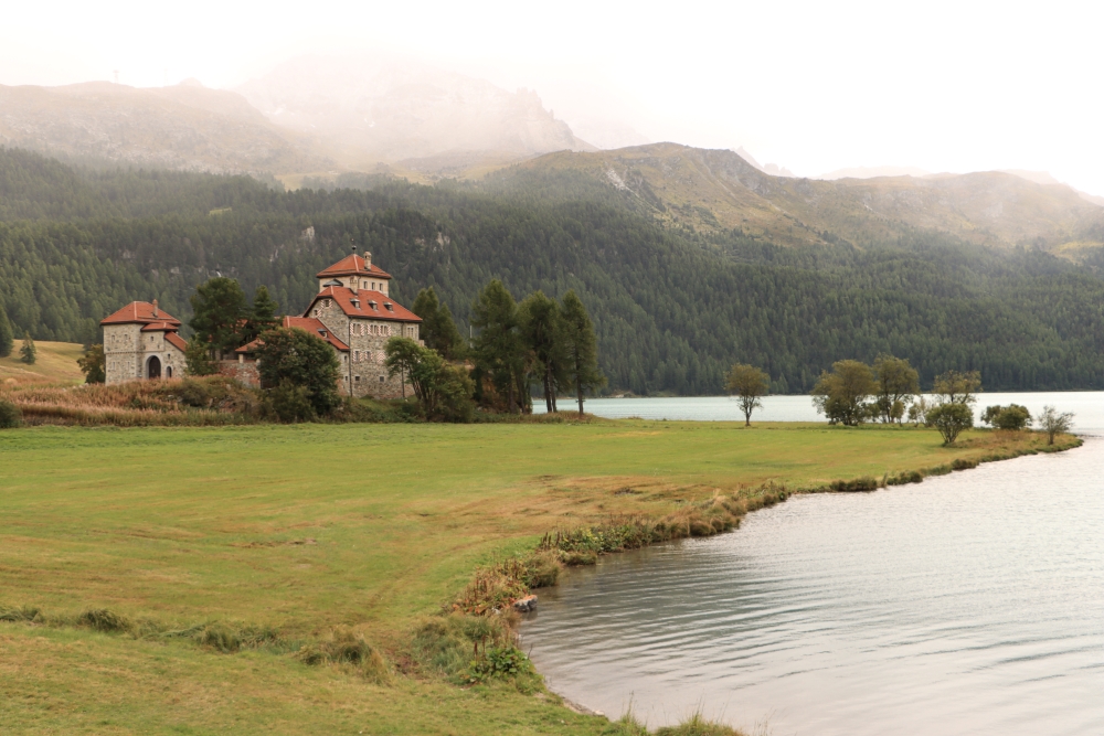 Silvaplanasee mit Schloss Crapp