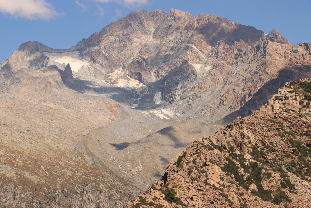Monte Disgrazia mit Moränen