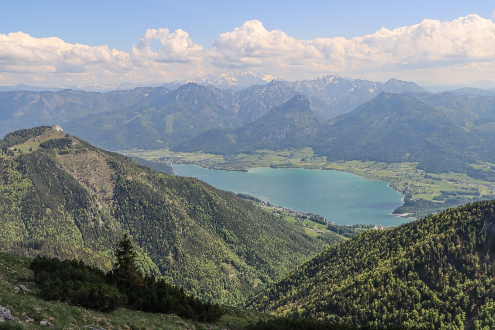 Wolfgangsee vom Schafberg gesehen