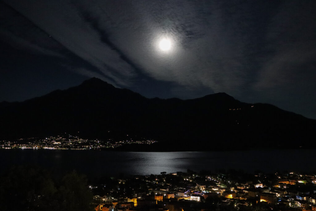 Lago di Como; Blick über Domaso über den See