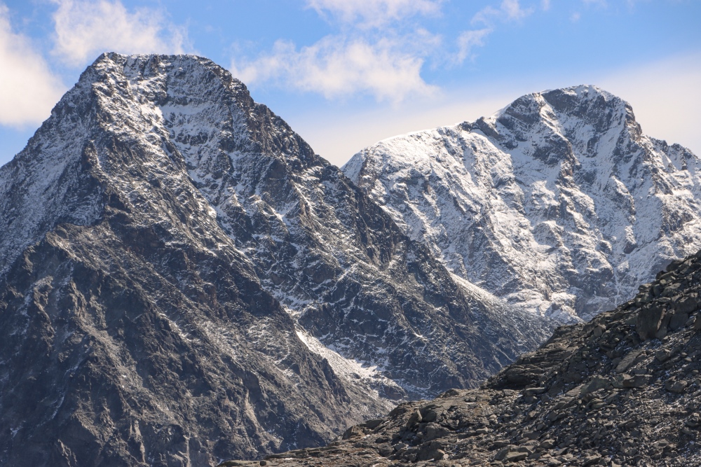 Berina-Alpen; Piz Tschierva und Piz Morteratsch