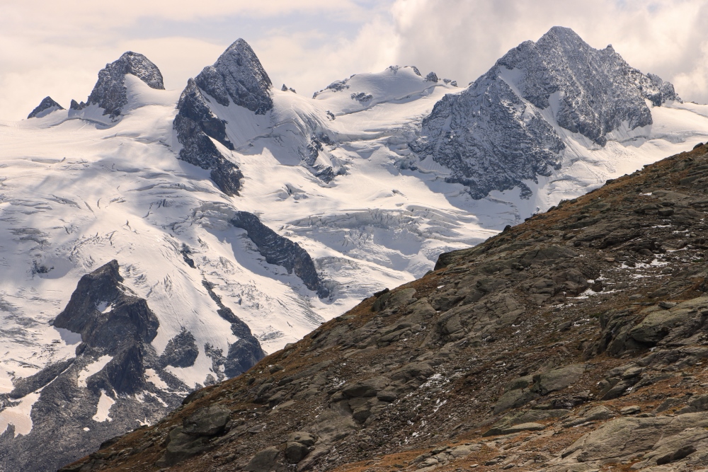 Bernina-Alpen; La Sella und Piz Glüschaint