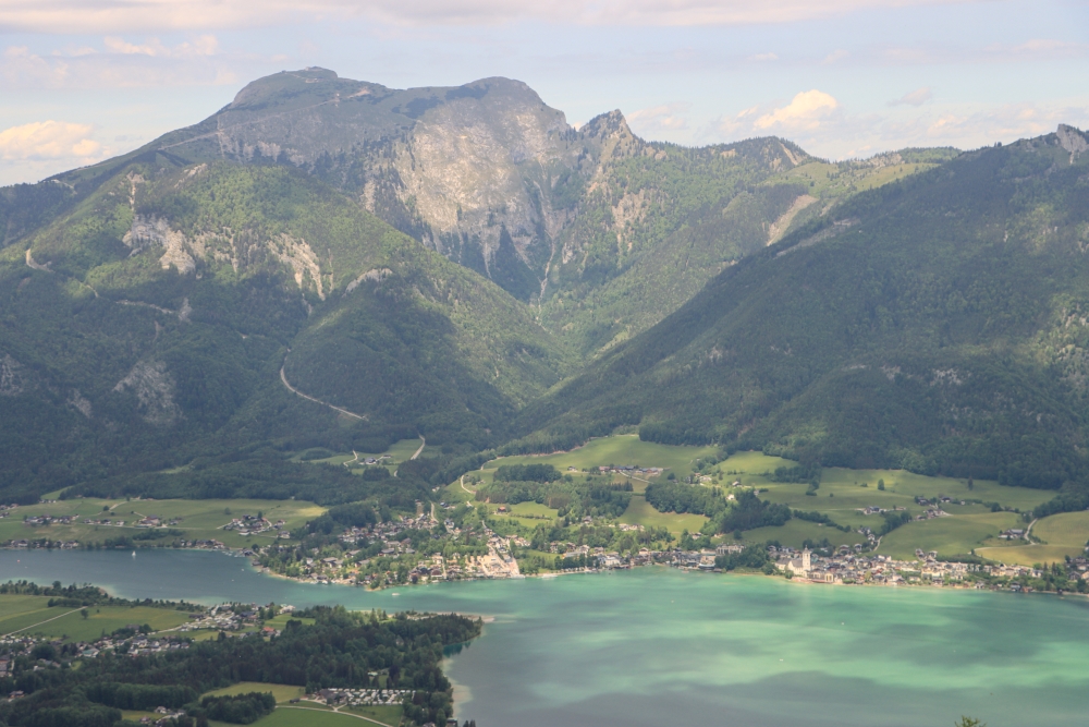 Wolfgangsee mit St. Wolfgang und Schafberg