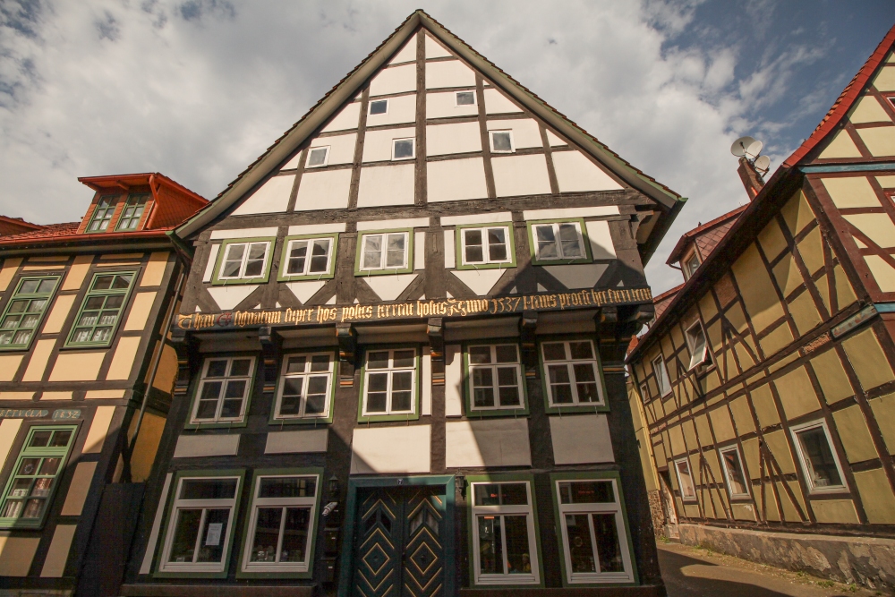 Rinteln, Fachwerkhäuser an der Bäckerstraße