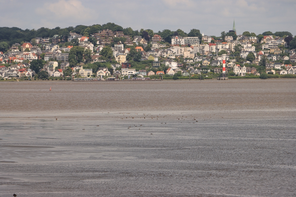 Hamburg, Blick von Cranz hinüber nach Blankenese