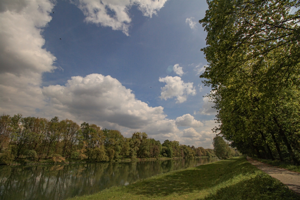 Isar-Radweg bei Landau