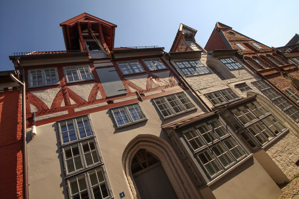 Lüneburg; Hanseatische Fassaden an der Kottmannstraße