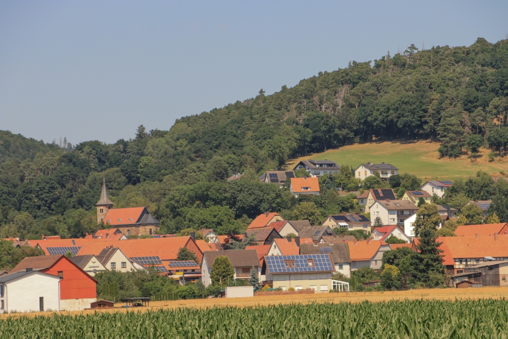 Blick auf Wega an der Eder