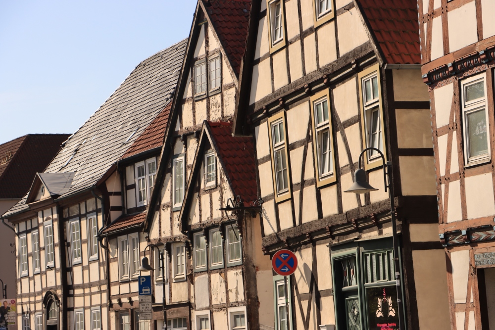 Paderborn, Häuserzeile an der Schloßstraße