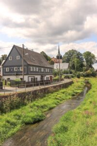 Oberlausitz. Spree in Neusalza-Spremberg