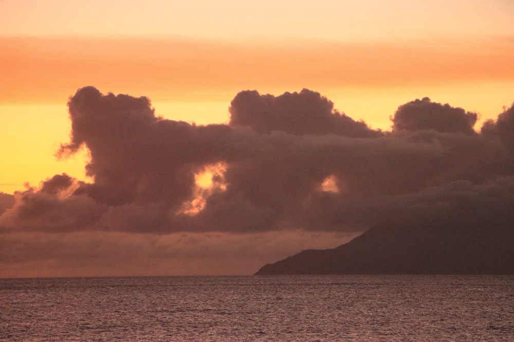 Seychellen; Sonnenuntergang