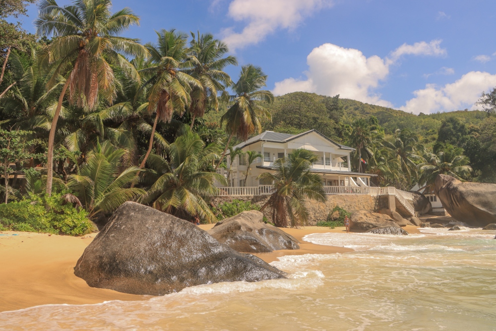 Seychellen; Mahé. Machabee Bucht